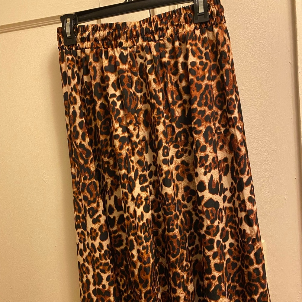Leopard Maxi Skirt w/ Drawstring - Picture 5 of 7